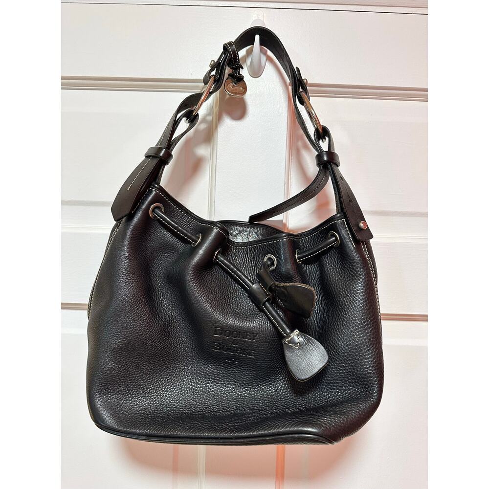 Vintage Dooney & Bourke Black Hobo Bag